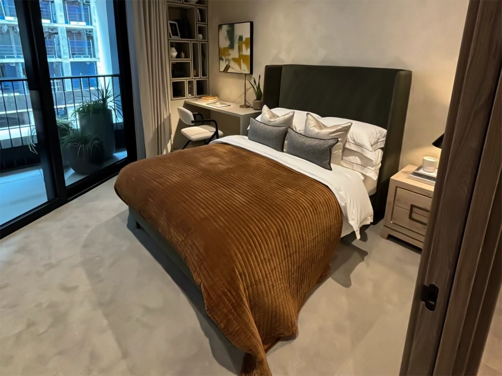 @modern_oldmoney Premium Suede Bed Frame, Milan