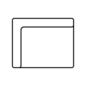 Corner(L) 51.1"/130cm