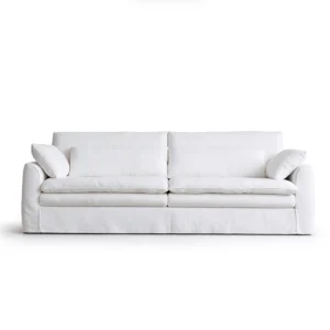 Autunno 3-Seater Linen Deep Seating Down Filled Sectional Sofa