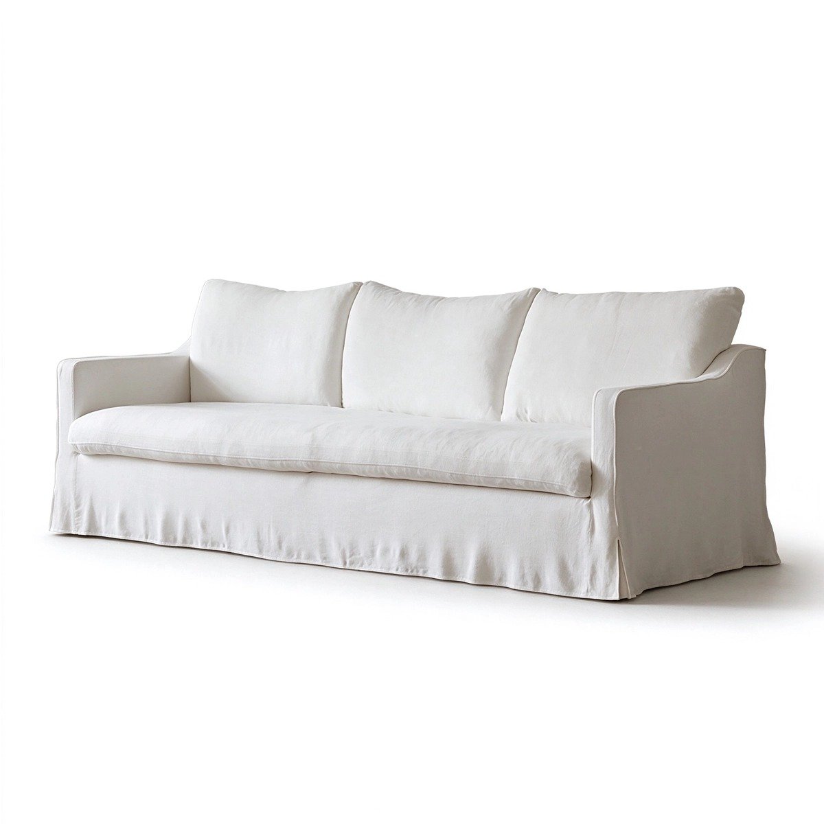 Tempo 3-Seater Linen Wabi-Sabi Deep Seating Sectional Sofa