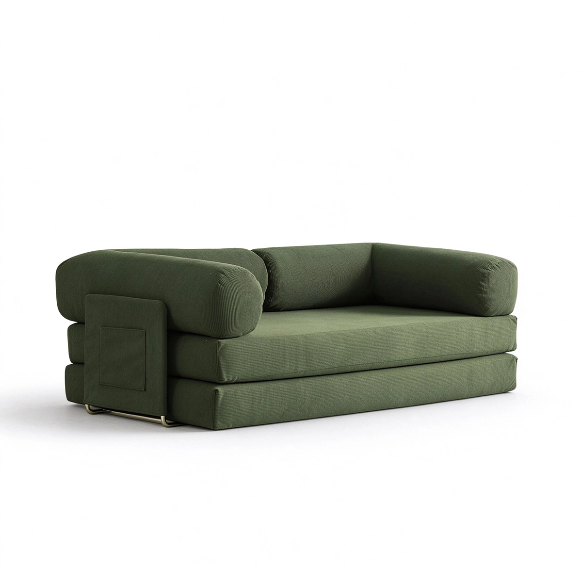 Velluto 3-Seater Corduroy Flexible Deep Seating Sofa Bed